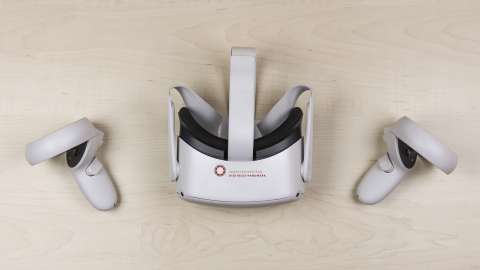 VR-Brille mit 2 Controllern